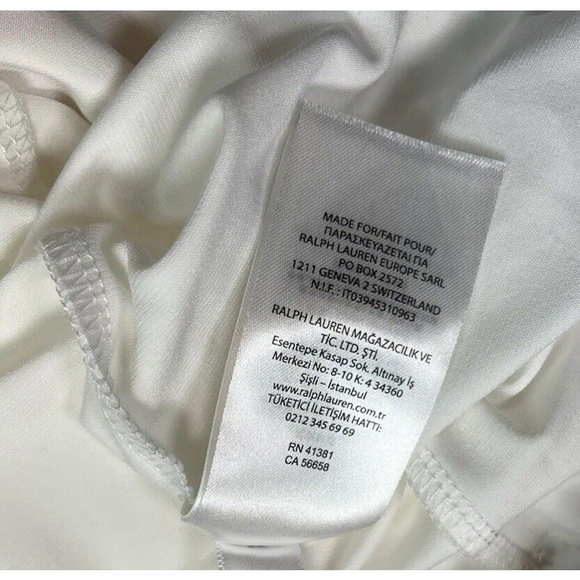 Lauren Ralph Lauren Women's Floral Crepe Dress White Size 8 Long Length - Picture 5 of 10